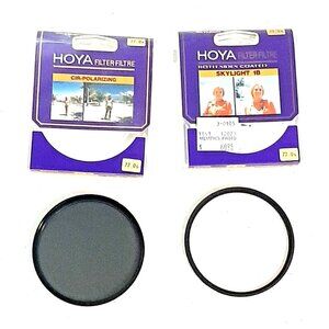Hoya 77mm Camera Lens Filters Skylight 1B Cir-Polarizing